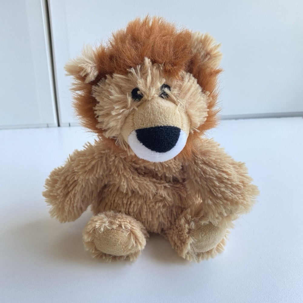 Warmies Lion Stuffed Animal Microwavable Cozy‎ Plush Soft Stuffed Beanie 9" Soft